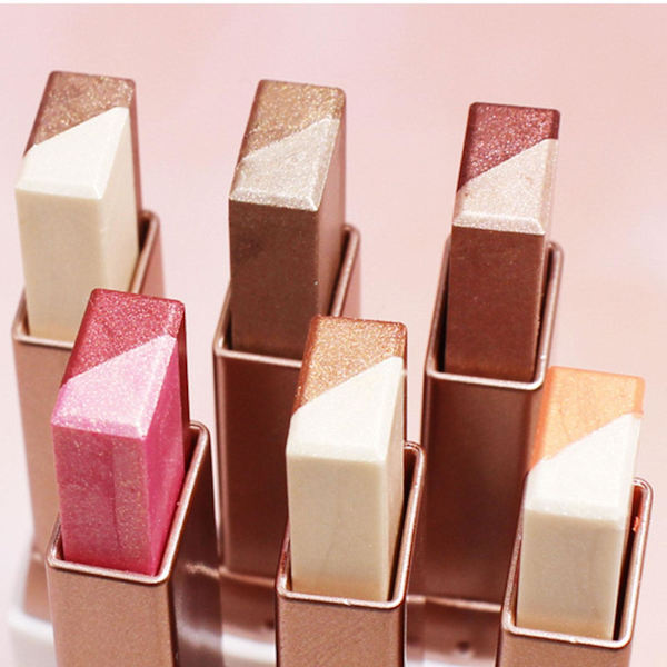 Tvåfärgade Ögonskuggspennor Gradient Ögonskugga Cr.B2 Matt T8G2 6# rose gold 2g