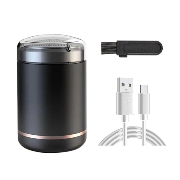 Elektrisk Rakapparat Svärd För Män Med LCD-Skärm Batteridisplay För Hemresa Mini Portabel C4h1 Black One size