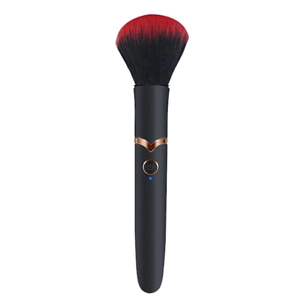 10 Hastigheter Elektrisk Sminkborste Foundation Blandning Rouge Löst Puder Vibrationsmassage Löst Puder black One-size