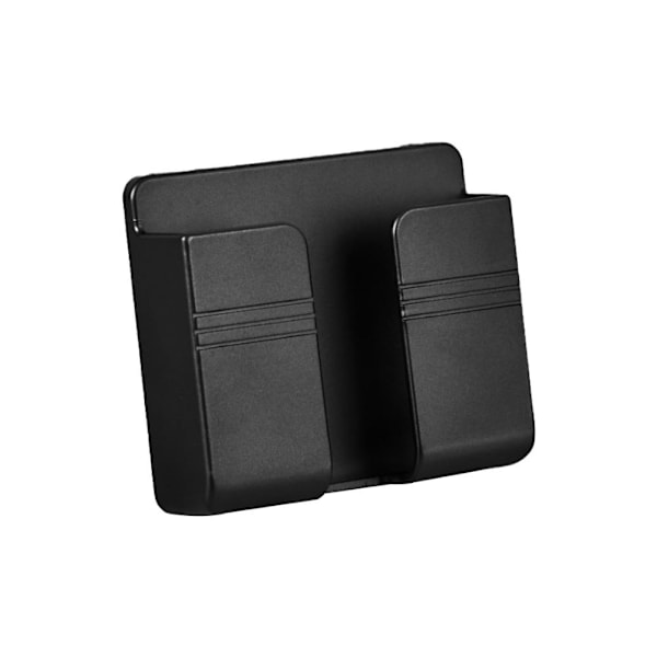 Multifunktionell Telefonhållare Väggmonterad Organizer Förvaringsdocka Ställ Laddningsorganisator Kontroll M7f7 black 1pcs
