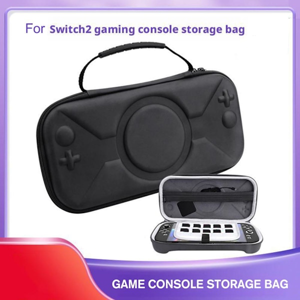 Bärväska för Switch 2 (2025) Spelkonsol, Skyddande Hårt Skal Resväska med Spelkortsfack, Portabel Förvaringsväska för Switch 2 gray 1pcs