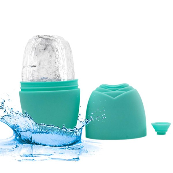 Silikon Ice Roller för Ansikte Ögon & Nackmassage Ta Bort Mörka Ringar Krymp D5Z7  green 1pcs