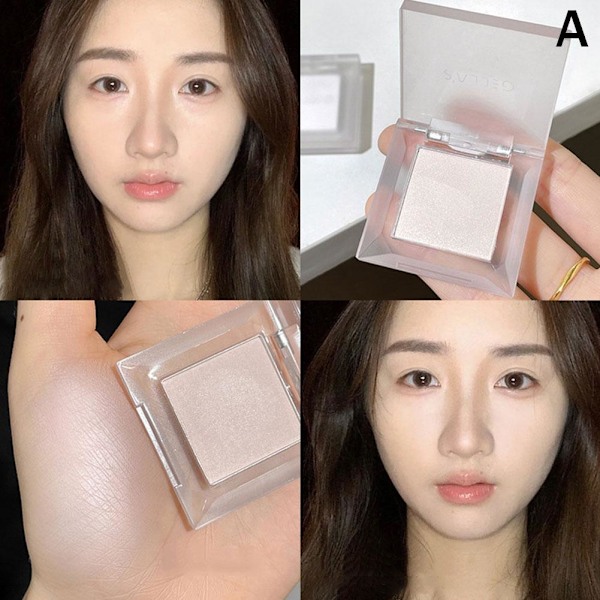 Gellas Highlighter Puder Ansiktslyster Tårkanal Ansiktsconcealer Inte Lätt Att Pudra Bort 1# 1.6g