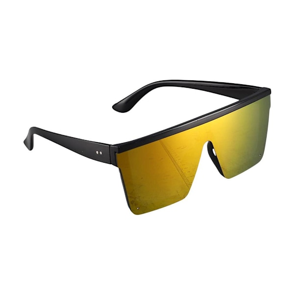 Dam Solglasögon Fyrkantiga Överdimensionerade Lyx Fla Lot B6 black+gray One-size