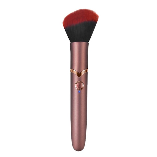 10 Hastigheter Elektrisk Sminkborste Foundation Blandning Rouge Löst Puder Vibrationsmassage Löst Puder red One-size