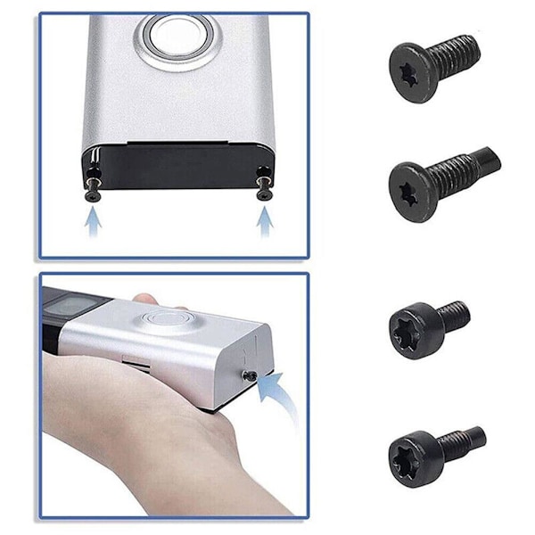 GHRYTY Ring Dörrklocka Skruvar Ersättning, 16/20 ST T5, T16 Ring Dörrklocka Skruvar, Ring Säkerhetsskruv Kompatibel med Video Dörrklocka, Ersättning 16pcs onesize