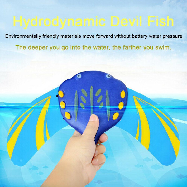 Devil Fish Leksaker Vattendrivna Pooltillbehör Sommarfenor Med Justerbara Simglidare O5S9