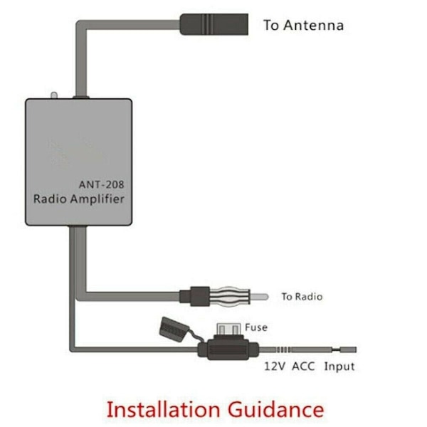 Bil Stereo FM&AM Radio Signal Antenn Luft Signal Förstärkare
