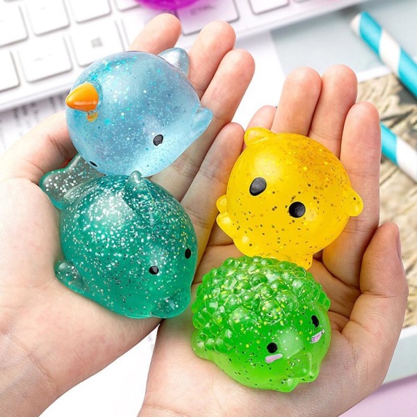 Big Spongy Squishy Mochi Fidget Toys Kawaii Animal Toys Ball Ant Crab one-size