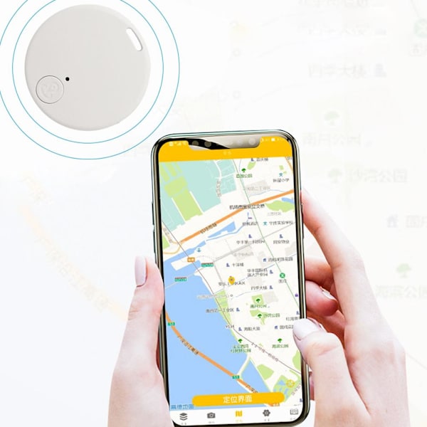 Bärbar GPS-tracker för husdjur Anti-förlustenhet Bluetooth IOS-system a Black One size