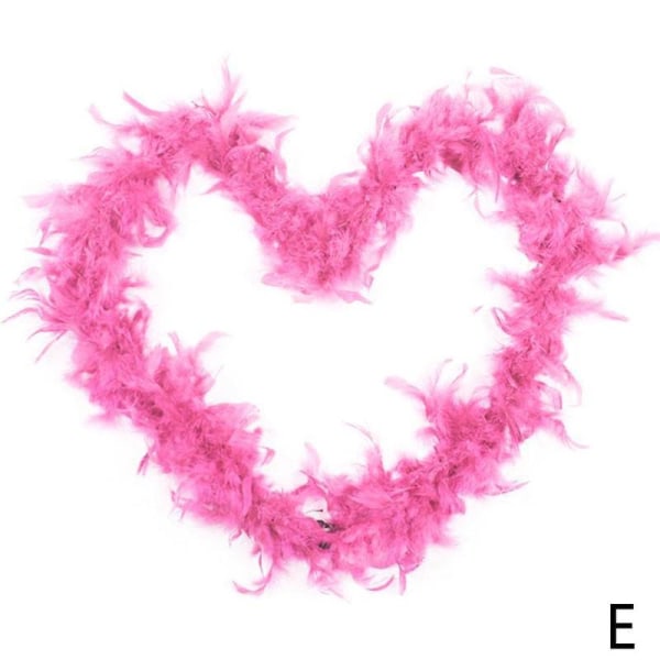 Bröllopsfest Hen Night Feather Boa Strip Fluffy Craft Nice Fanc pink 1pcs
