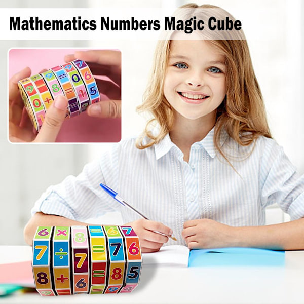 Matematik Siffror Magisk Kub För Barn Lärande Pedagogiska Leksaker O2k9