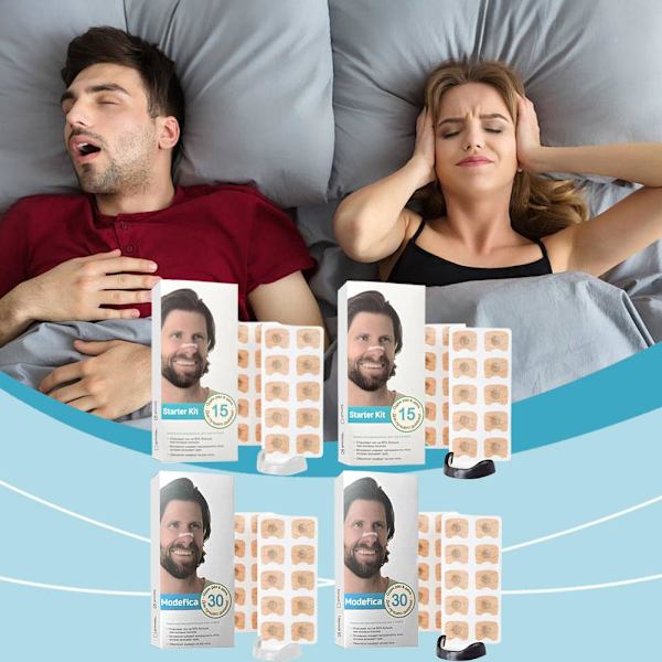 Anti-Snark Magnetisk Näs Dilator Näsplåster Sluta Snarka Devi B2F8 E8E2 03 black 15pcs