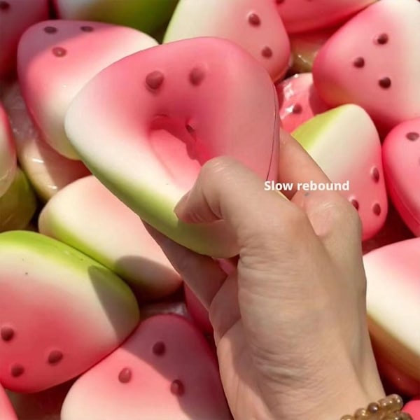 Vattenmelon Squishy Leksak Långsamt Stigande Mjuk Sensorisk Fidget Klämleksak För Barn P7E0