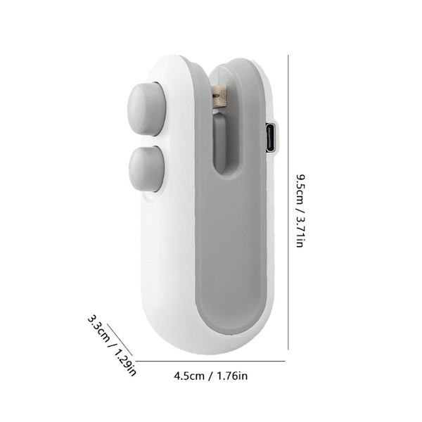 Mini 2-i-1 Uppladdningsbar Magnetisk Förslutare Hushållsförslutningsmaskiner