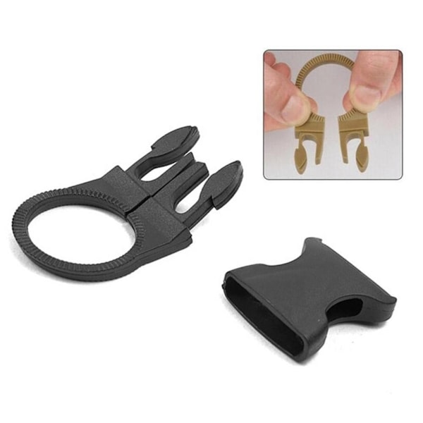 Hängande Spänne Bärbar Vattenflaska Set Mineralvattenflaskhållare För Ryggsäckar Med Utomhus B2m1 black One-size