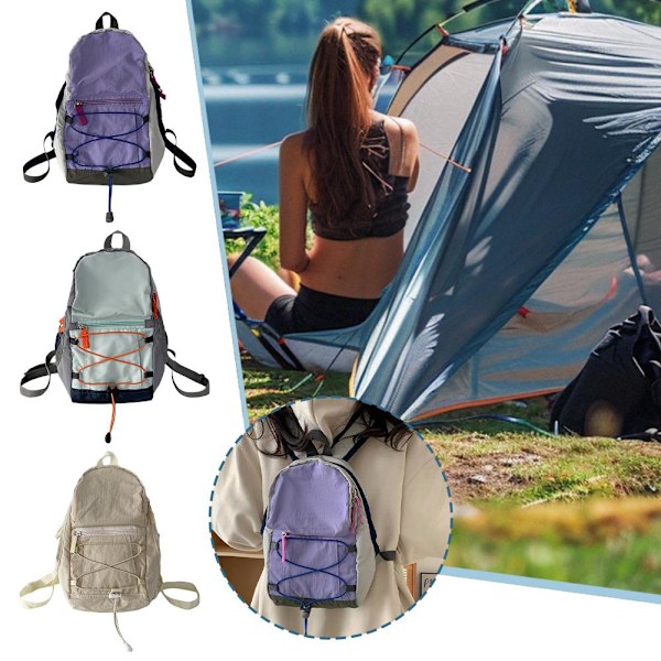 Utomhusryggsäck för montering Camping Vandring O6B2 I4N6 E8X1 White One size
