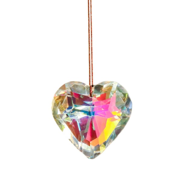 Peach Heart Crystal Craft Pendant Barnpresenter Pure Friendsh colour one