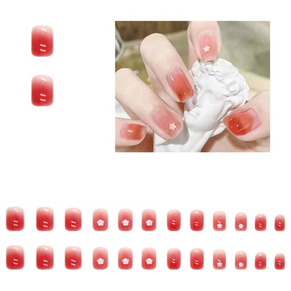 Nagelflingor utsmetade Avtagbar falska nagelbåge 6 one-size