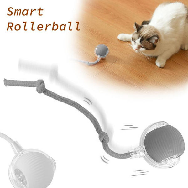 Interaktiv Kattleksaksboll SuperDrive Cat RollingBalls 2024 HOT med-Fågel J6D9