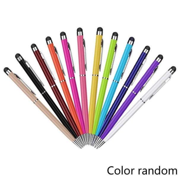 10 st 2-i-1 skärm Stylus Kulspetspenna för iPad iPhone surfplatta multicolor1 one-size