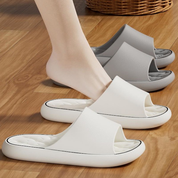 Sommar Inomhus Halkfria Hemtofflor Badrum Mjuka Sulor Flip-f gray 36/37