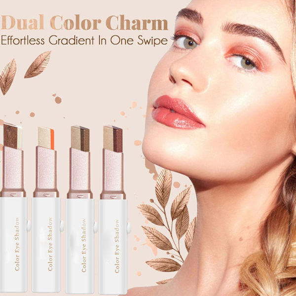 Tvåfärgade Ögonskuggspennor Gradient Ögonskugga Cr.B2 Matt T8G2 6# rose gold 2g