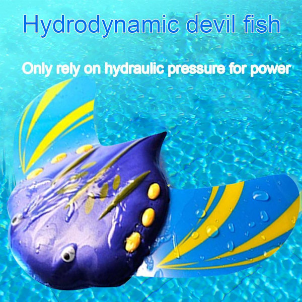 Devil Fish Leksaker Vattendrivna Pooltillbehör Sommarfenor Med Justerbara Simglidare O5S9