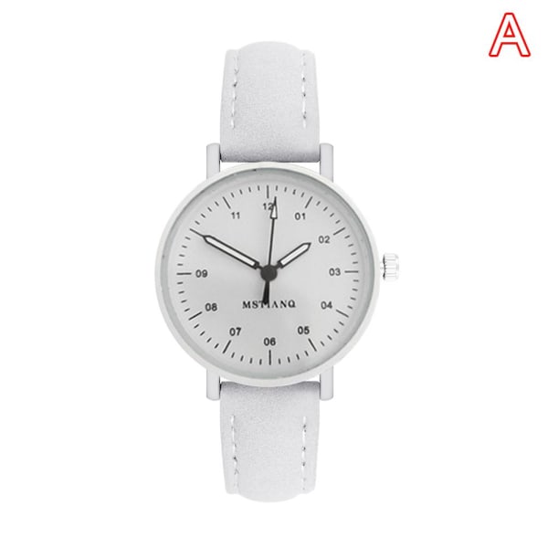 Trendig kvinnlig student tecknad Sydkorea watch Stud White One size