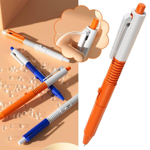 Vattensprut Penna Skämtleksak Samma Stil Vattenspray Penna Populär Press Vattenskämt Spoof N5e8 Red 1pcs