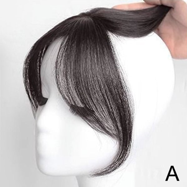 Eight Bangs Damperuk 3D Huvud Tunn Sektion Medium Simulerad Lugg Peruk Delad A0H8 light brown one size
