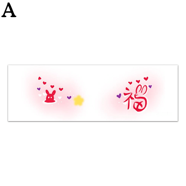 2025 Jul Smink Ansiktsdekaler Jul Söt Tjej Utklädnad Smink Ansiktsdekal Julgran Kärlek Tjej Rouge Horn Ansiktsdekal Random style 1pc