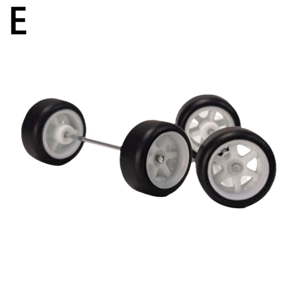 6-ekrad Anpassad Legering 1:64 Hjul Och Däck Real Riders Gummi Fo white onesize