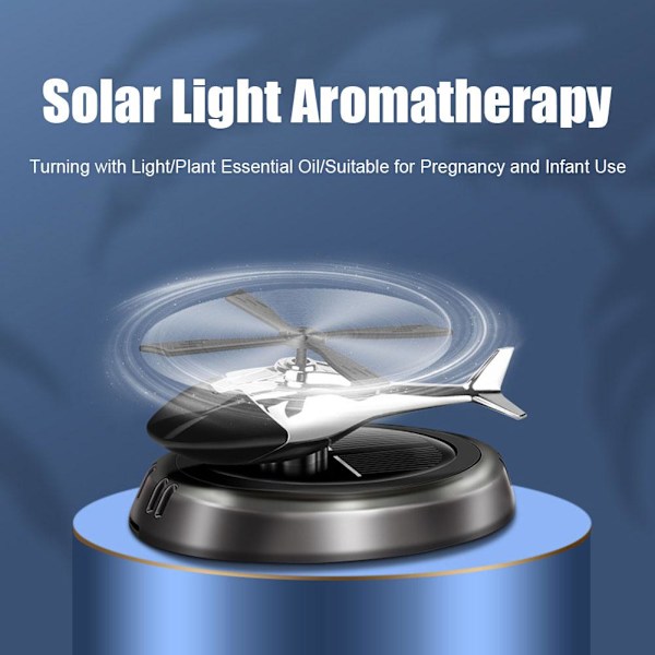 Soldriven Helikopter Luftfräschare Bil Flygplan Doftspridare Ornament♤ Red Gardenia one size