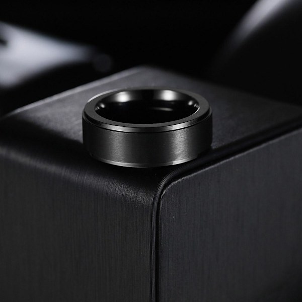 Anti-ångest Spinner Fidgets Roterande Ringar Unisex svart rost Black0 10