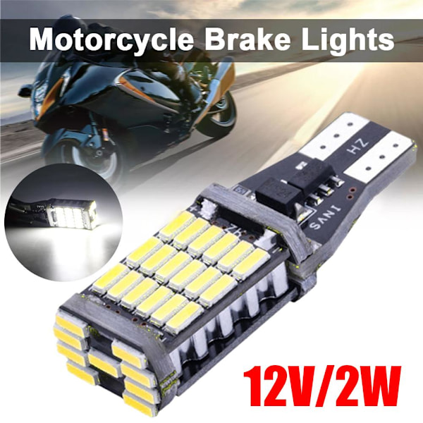 Bil Signallampa T15 W16w Led Lampa T10 W5w 4014 Led Back Reverse Parkeringslampor Vit Blå Röd D6o6 Red One size