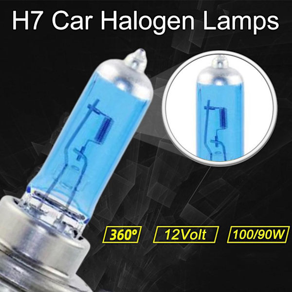 H7 100w Xenon Strålkastarlampor Super Vit 8500k Ljus Effekt Ligh✨ 2pcs H7 100W 2pcs