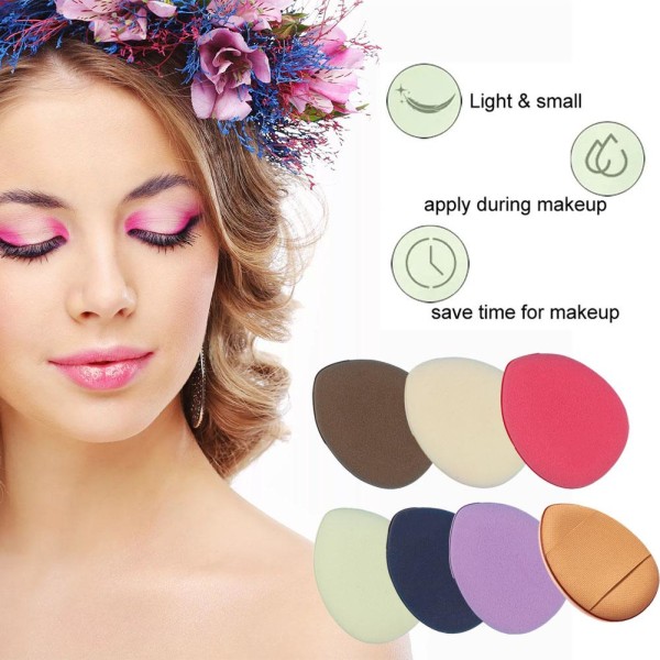 Litet set med fingersvampar för smink, för exakt concealer och foundation πт σ η, khaki camel One-size