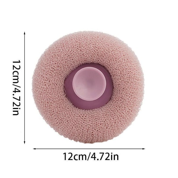 Badhandduk Skrubb Bad Massage Duschboll med Sugpropp Gnugga Bad Skrubb Torka Lera I6N3 Borste Rygg Svamp Exfolierare Violet 1pcs 4pcs