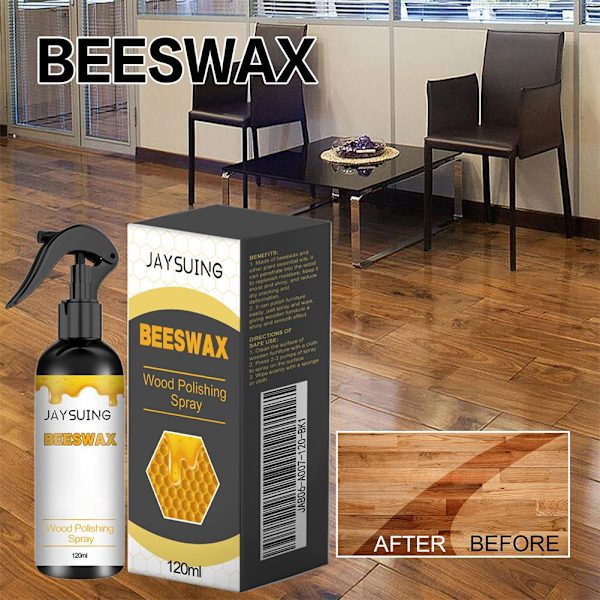 Naturlig Mikro-molekylär Bivax Spray, Möbelpolish Rengöring 120ml