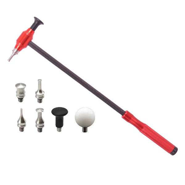 1x Titanlegering Tapper Hammer W/kolfiberhandtag Buckla M8 Reparationsverktyg Y.AU