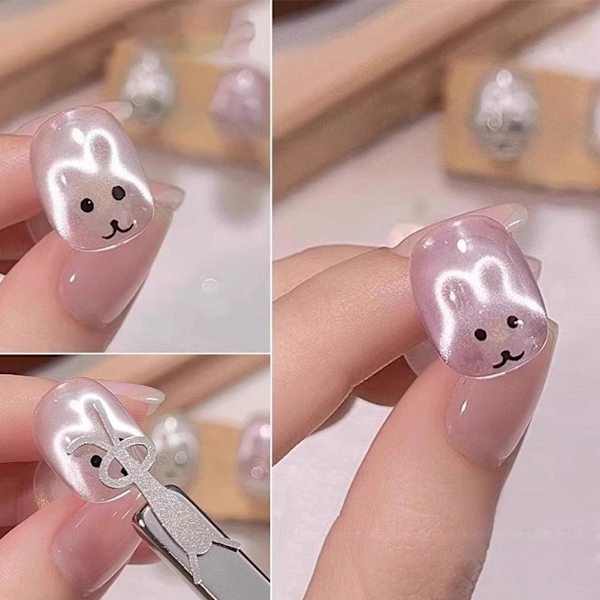 Kanin Nagelkonst Cat Eye Magnet Multifunktionell Magnetisk Nagel Salong på Special style 1 1pcs