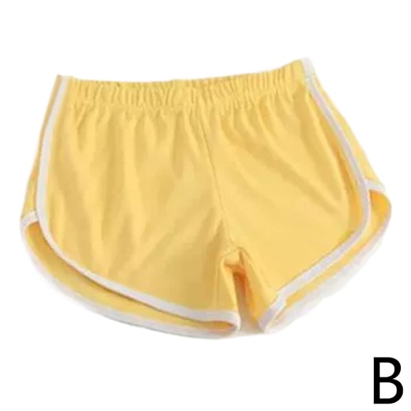 Sportshorts Sommar Dam Utomhuskläder Fritid Lös Shorts R6X Yellow L