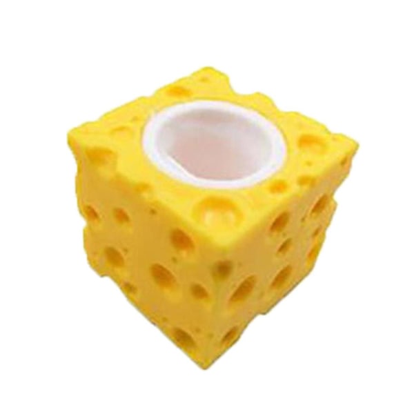 Söta Squishy Leksaker Ost Mus Leksaker Roliga råttkopp Kläm kopp till gray one-size