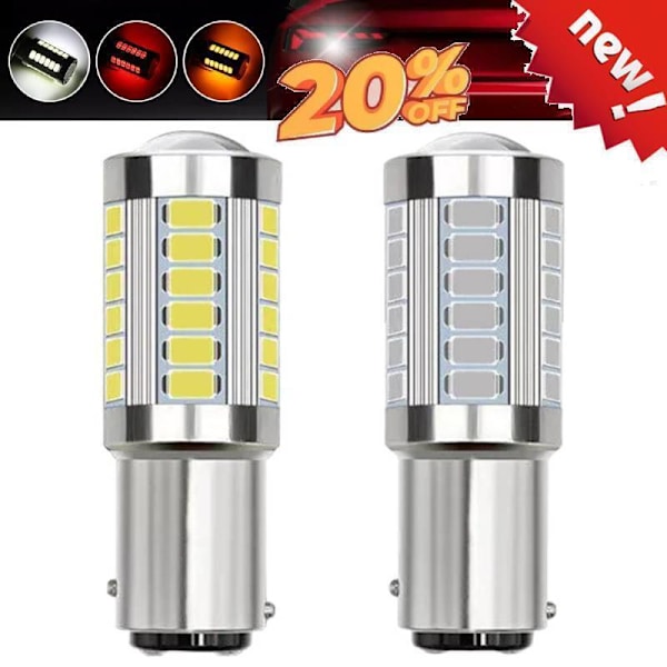 P21/5w LED 380 1157 Xenon Bromsljuslampor Stopp Baklampor! Ljus W9K0 Red One size