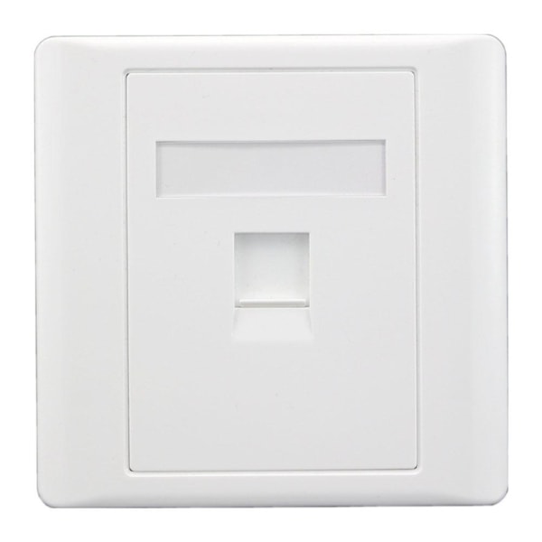 LAN CAT6 Uttag Vägguttag Nätverk Ethernet Panel Frontplatta RJ45 H3O9 whiteB 86mm*86mm