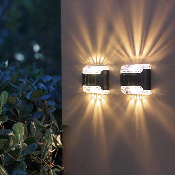 4/1X SUPERSTARKA SOLCELLSDJUR STÄNGSEL VÄGGLAMPOR 'LED UTOMHUS E9 C7M2 blackB warm light