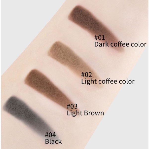 Hårlinjefyllande Skuggpuder Vattentätt Panna Täckande Concealer Puder Flintskalligt Hår Vitt F1K6  light coffee color 4.5g