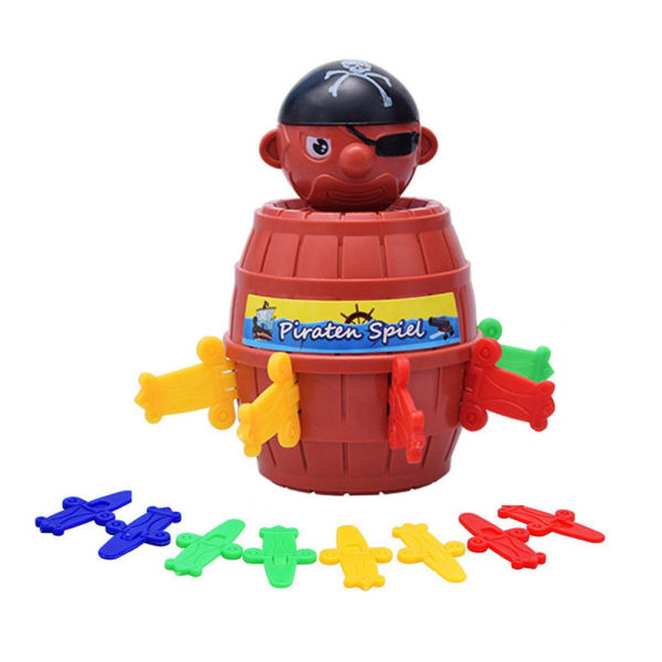 Mini Pirate Bucket Game Toy Trick Roligt brädspel för barn M onesize