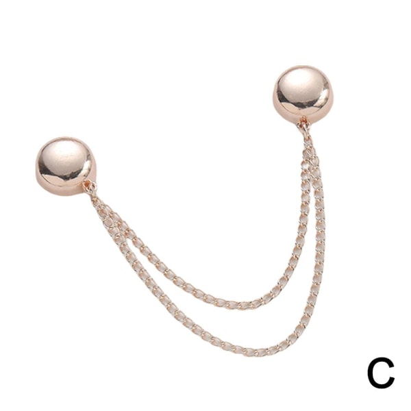 4x Multifunktionella Magnetiska Klädnypor Mångsidig Magnetisk Nålös Brosch rose Golden One size 4pcs